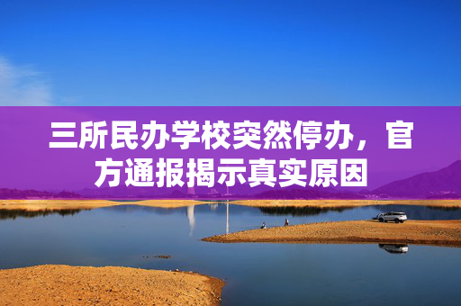 三所民办学校突然停办，官方通报揭示真实原因