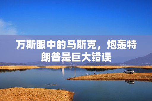 万斯眼中的马斯克，炮轰特朗普是巨大错误