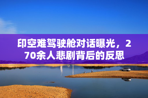 印空难驾驶舱对话曝光，270余人悲剧背后的反思