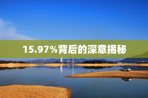15.97%背后的深意揭秘