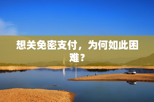 想关免密支付，为何如此困难？