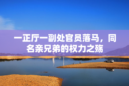 一正厅一副处官员落马，同名亲兄弟的权力之殇