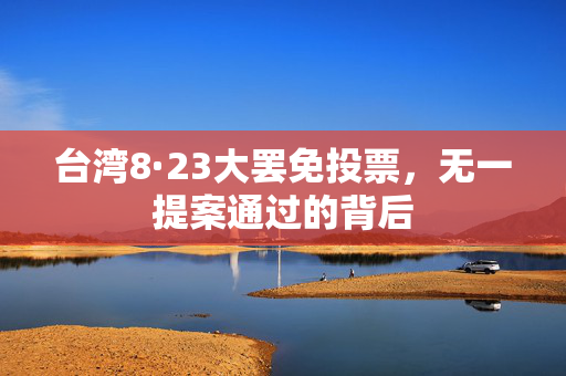 台湾8·23大罢免投票，无一提案通过的背后