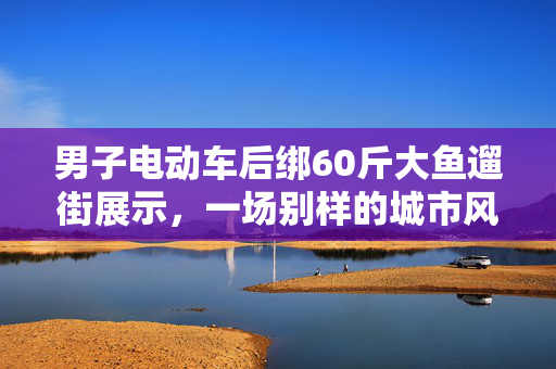 男子电动车后绑60斤大鱼遛街展示，一场别样的城市风景