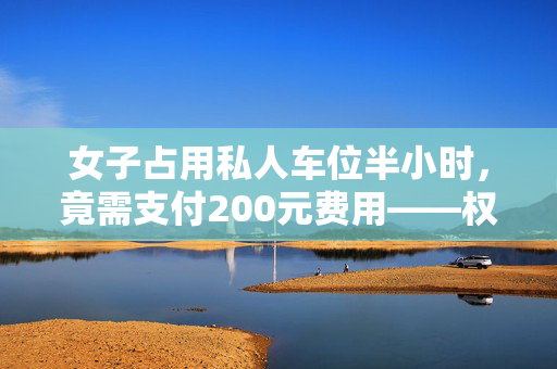 女子占用私人车位半小时，竟需支付200元费用——权益与责任的深度思考