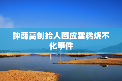钟薛高创始人回应雪糕烧不化事件