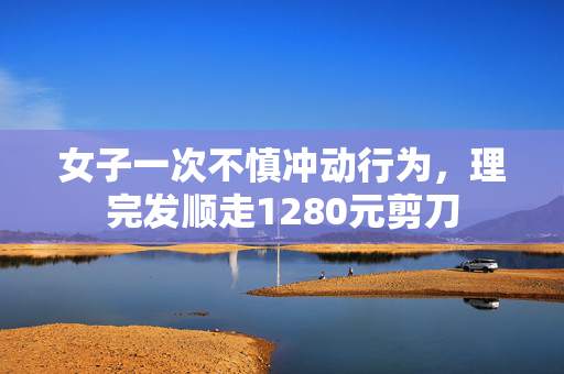 女子一次不慎冲动行为，理完发顺走1280元剪刀