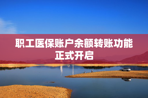 职工医保账户余额转账功能正式开启