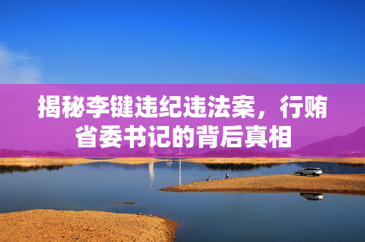 揭秘李键违纪违法案，行贿省委书记的背后真相