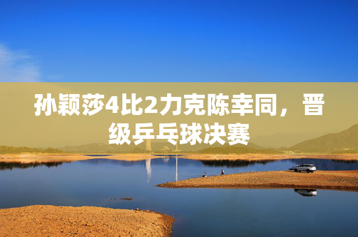 孙颖莎4比2力克陈幸同，晋级乒乓球决赛