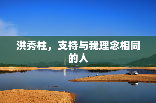 洪秀柱，支持与我理念相同的人