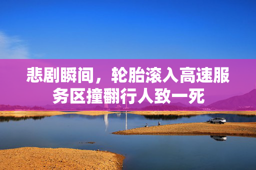 悲剧瞬间，轮胎滚入高速服务区撞翻行人致一死