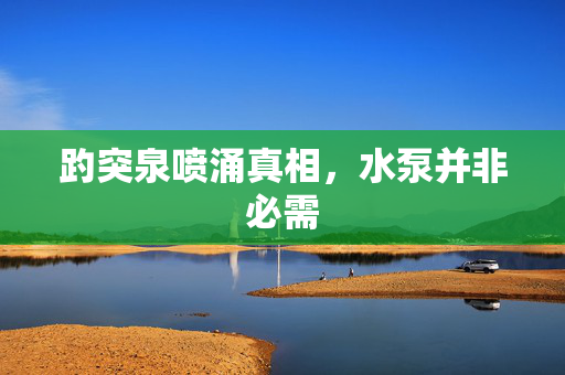 趵突泉喷涌真相，水泵并非必需