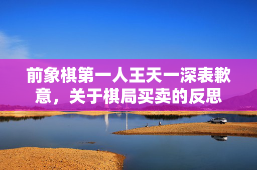 前象棋第一人王天一深表歉意，关于棋局买卖的反思
